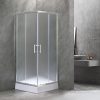 Cabina de dus patrata Spirit Matt 80x80x194 cm cu cadita de dus din acril armat