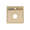 Chiuveta patrata Nia din granit, bej, cu o singura cuva
