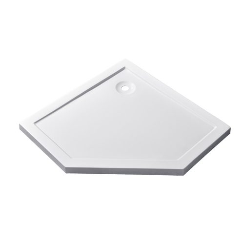 Tavă de duș acrilică pentagonală mică Modena Slim 100x100 cm