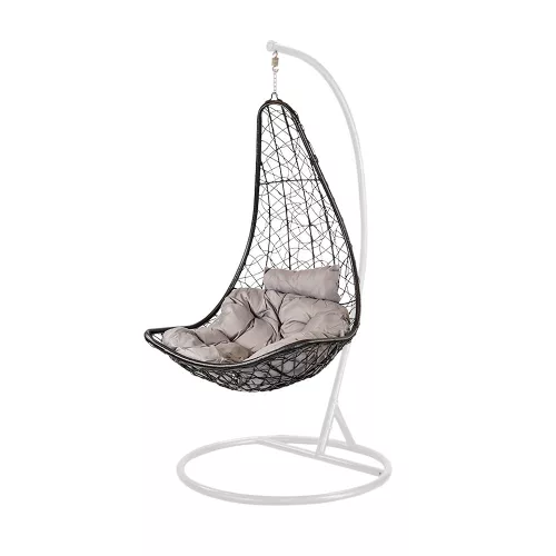Natal grădină hamac scaun negru și alb