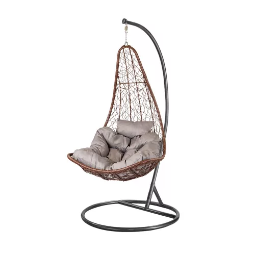 Natal grădină hamac scaun maro-negru