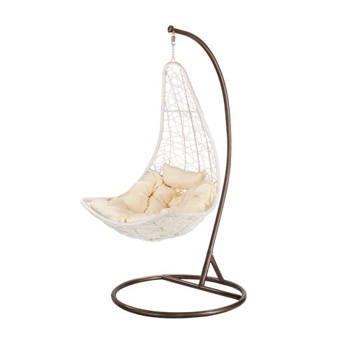 Natal grădină hamac alb-maro