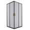 Cabina de dus patrata Tiara Square Gold 90x90 cm fara cadita de dus