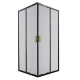Cabina de dus patrata Tiara Square Gold 90x90 cm fara cadita de dus