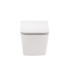 Toaleta Tina, montata pe perete, fara rama, cu capac cu inchidere silentioasa