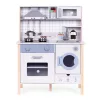 Bucătărie de jucărie din lemn cu sunete cuptor mașină de spălat accesorii de bucătărie condus