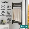 Radiator electric pentru prosoape 500W negru