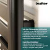 Radiator electric pentru prosoape 500W negru