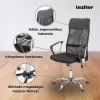 Scaun rotativ ergonomic de birou Fit, negru