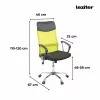 Scaun rotativ ergonomic de birou Fit, verde