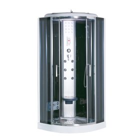 Cabina de dus cu hidromasaj Vital Black 80x80 cm