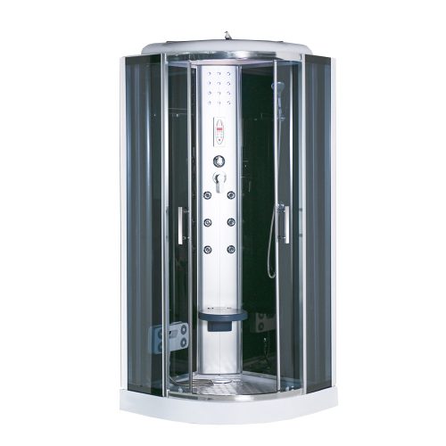 Cabina de dus cu hidromasaj Vital Black 90x90 cm