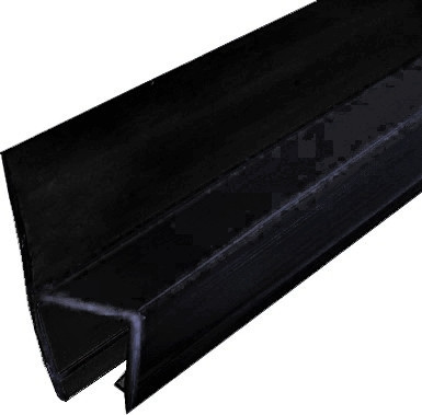 Cap de dus negru in forma de H UP H 4/6 pentru usi de dus Kerra