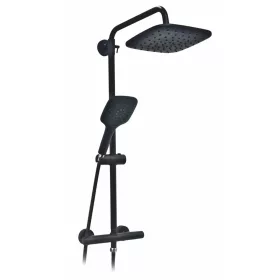 Set de dus Vesuvio BL negru cu baterie termostatica