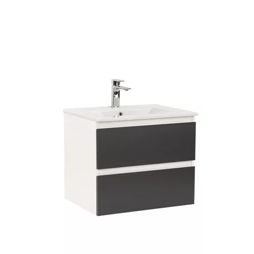 Dulap inferior Vario Forte 60 cu lavoar alb-antracit