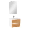 Mobilier complet de baie Vario Forte 60, stejar alb