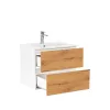 Mobilier complet de baie Vario Forte 60, stejar alb