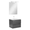 Mobilier complet de baie Vario Forte 60 antracit-antracit