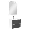 Mobilier complet de baie Vario Trim 60 alb-antracit