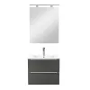 Mobilier complet de baie Vario Trim 60 alb-antracit