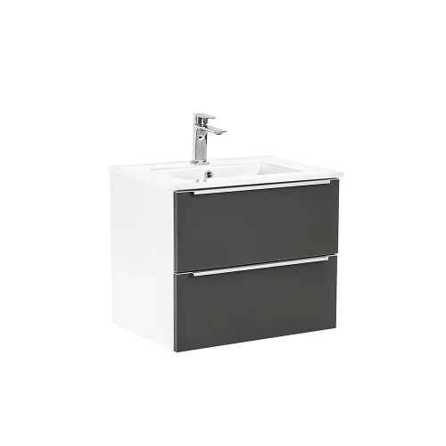 Dulap inferior Vario Trim 60 cu lavoar alb-antracit