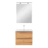 Mobilier complet de baie Vario Trim 60, stejar alb