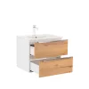 Mobilier complet de baie Vario Trim 60, stejar alb