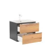 Mobilier complet de baie Vario Trim 60 antracit-stejar