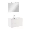 Mobilier complet de baie Vario Forte 80 alb-alb