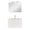 Mobilier complet de baie Vario Forte 80 alb-alb