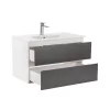 Mobilier complet de baie Vario Forte 80 alb-antracit