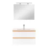 Mobilier complet de baie Vario Forte 80 stejar-alb