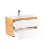 Mobilier complet de baie Vario Forte 80 stejar-alb