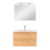 Mobilier complet de baie Vario Forte 80 stejar-stejar