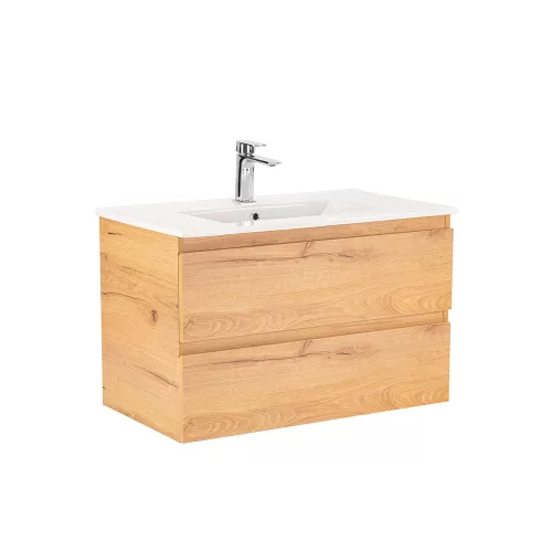 Dulap inferior Vario Forte 80 cu lavoar stejar-stejar