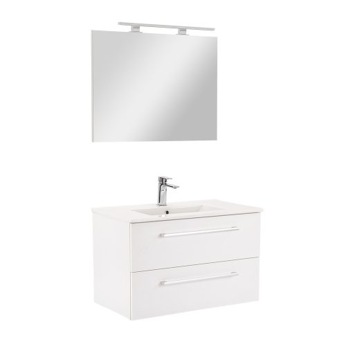 Mobilier complet de baie Vario Clam 80 alb-alb