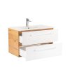 Mobilier complet de baie Vario Clam 80 stejar-alb