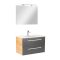 Mobilier complet de baie Vario Clam 80 stejar-antracit
