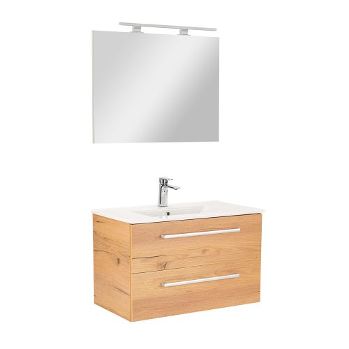 Mobilier complet de baie Vario Clam 80 stejar-stejar