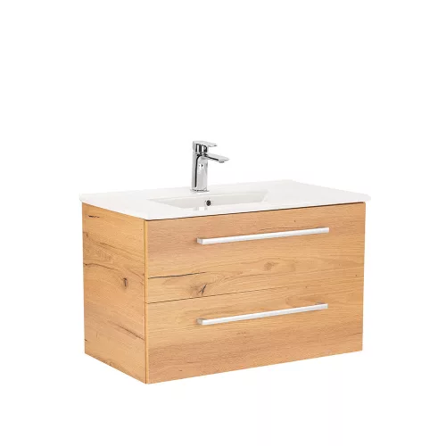 Dulap inferior Vario Clam 80 cu lavoar stejar-stejar