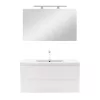 Mobilier complet de baie Vario Forte 100 alb-alb