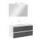 Mobilier complet de baie Vario Forte 100 alb-antracit