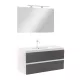Mobilier complet de baie Vario Forte 100 alb-antracit