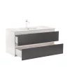 Mobilier complet de baie Vario Forte 100 alb-antracit