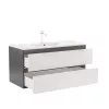 Mobilier complet de baie Vario Forte 100 antracit-alb