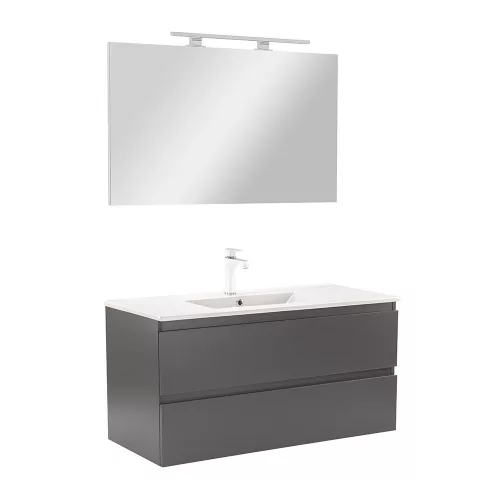 Mobilier complet de baie Vario Forte 100 antracit-antracit