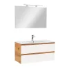 Mobilier complet de baie Vario Forte 100 stejar-alb