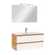 Mobilier complet de baie Vario Forte 100 stejar-alb