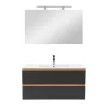 Mobilier complet de baie Vario Forte 100 stejar-antracit