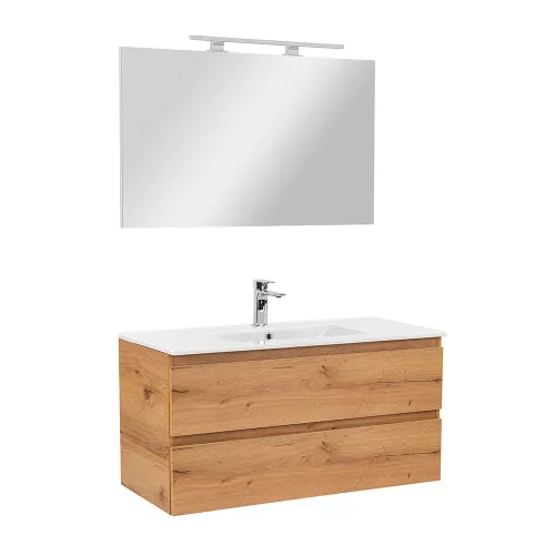 Mobilier complet de baie Vario Forte 100 stejar-stejar
